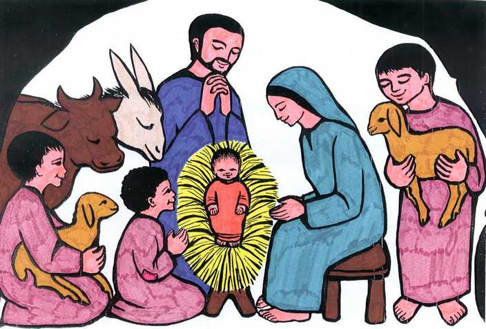 creche dessin